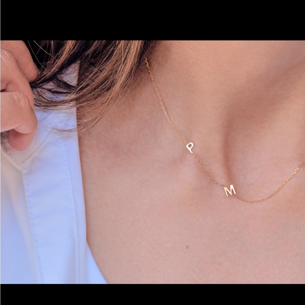 Gold Initial 'S' Necklace 18 Inches New In Gift Box, Extender Included